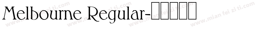 Melbourne Regular字体转换